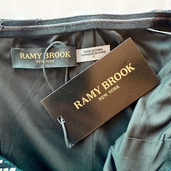 NWT Ramy Brook Black Label Daya Sequined Strapless Mini Dress in Navy Party Sz 0 - Picture 10 of 16